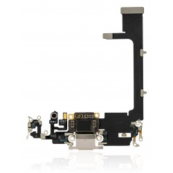  Charging port flex connector replacement compatible for Apple iPhone 11 Pro (Black)
