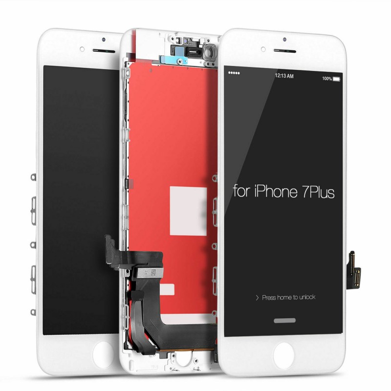 LCD Screen Replacement display compatible for iPhone 7 Plus (Black)