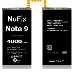 Nufix Battery Replacement Compatible for Samsung Note 9 EB-BN965ABU