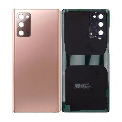 Back Glass Replacement with Camera Lens Compatible for Samsung Note 20 (Gold)