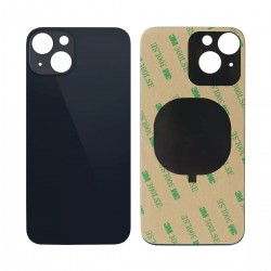 Back Glass Replacement Compatible for iPhone 13 Mini (Big Camera Hole) (Black)