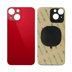 Back Glass Replacement Compatible for iPhone 13 Mini (Big Camera Hole) (Red)