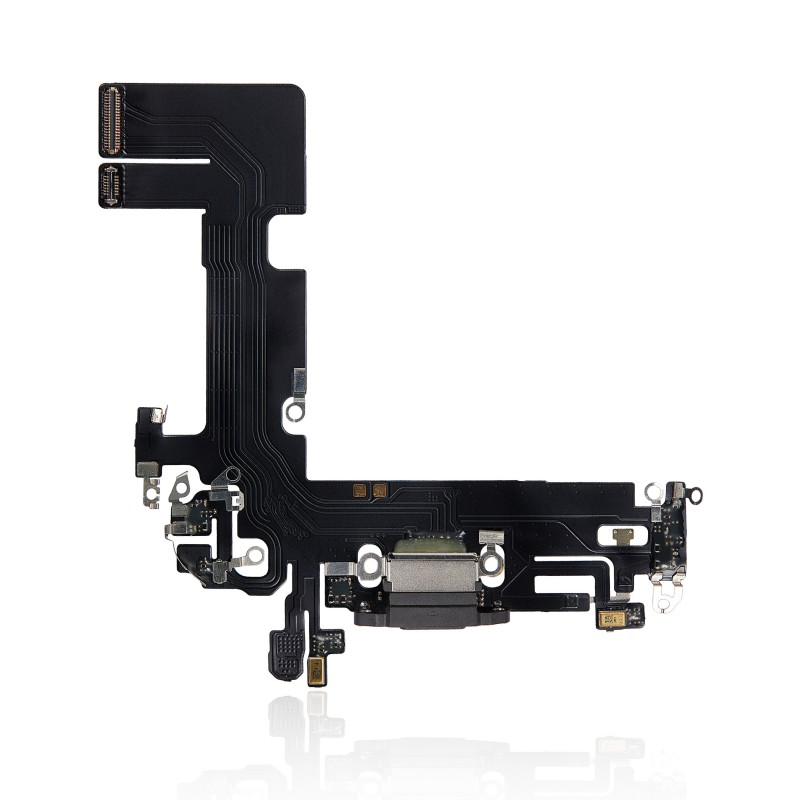 Charging Port Flex Connector Replacement Compatible for Apple iPhone 13 (Black)