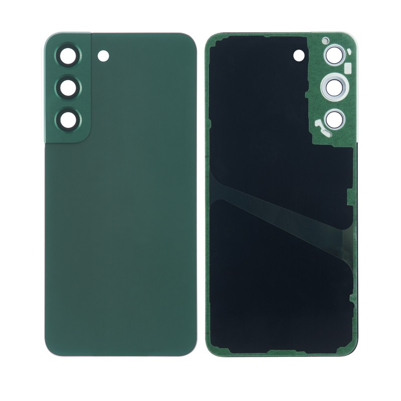 Back Glass Replacement with Camera Lens Compatible with Samsung Galaxy S22 (Green)