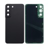 Back Glass Replacement with Camera Lens Compatible with Samsung Galaxy S22 (Black)