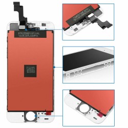 LCD Screen Replacement compatible for iPhone 5S / 5SE Screen (White)