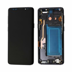 OLED Screen + Frame Replacement display compatible for Samsung Galaxy S9 (Black)