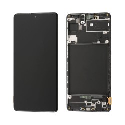 OLED Screen + Frame Replacement display compatible for Samsung Galaxy A71